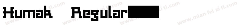 Humak Regular字体转换